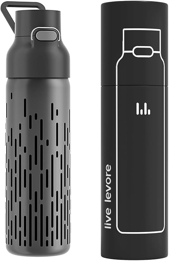 Tritan Plastic Clear Water Bottle, Reusable Drink Bottle, 26oz | BPA-Free,One-hand open, Cup holder compatible, Dishwasher safe, Controlled flow spout for daily use, 1 Pack, Black