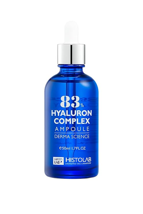 HISTOLAB 83% Hyaluron Complex Ampoule Upgraded Formula with Hyaluronic Acid Complex Deep Hydration, Barrier Support, Elasticity & Moisture for Dry & Sensitive Skin (50ml / 150ml)