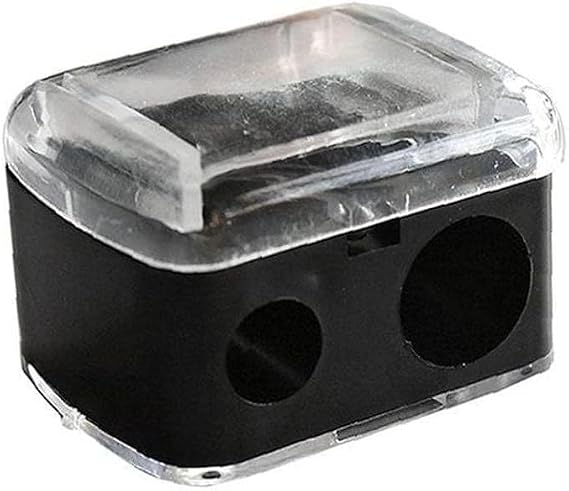Cosmetic Pencil Sharpener - Double Eyeliner & Makeup Sharpeners for Eyebrow, Eye, Lip Liners - Professional Design
