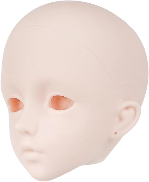 MagiDeal 1/3 BJD Doll Head Doll Making Body Part Accessory Photography Prop 22.5 cm Head Circumference 3D No Makeup for 24 inch Height