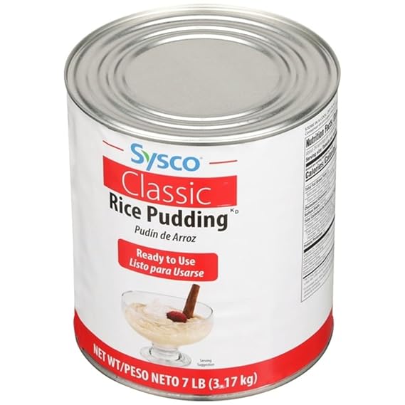 Sysco Classic Rice Pudding | Ready-To-Use | Kosher | 7 lb