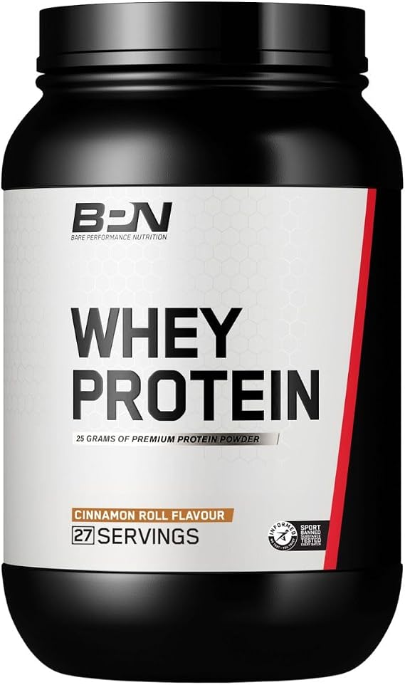 Bare Performance Nutrition, BPN Whey Protein Powder, Whey Protein Concentrate, Native Micellar Casein, Amazing Mixability, Cinnamon Roll, Servings per