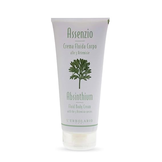 LErbolario Body Cream Moisturizing Body Butter for All Skin Types Revitalizing and Firming Skin Care with Herbal Notes - Absinthium 6.7 oz