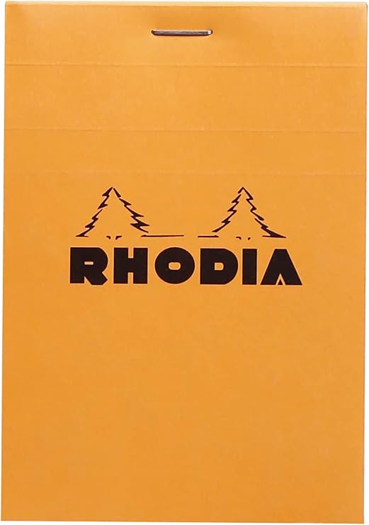 Rhodia Classic Orange Notepad 3.3 X 4.75 Grid (FBA_12200C)