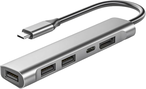 ラップトップ用 HDTV 付き 5-in-1 USB C マルチポート アダプター USB C ドック