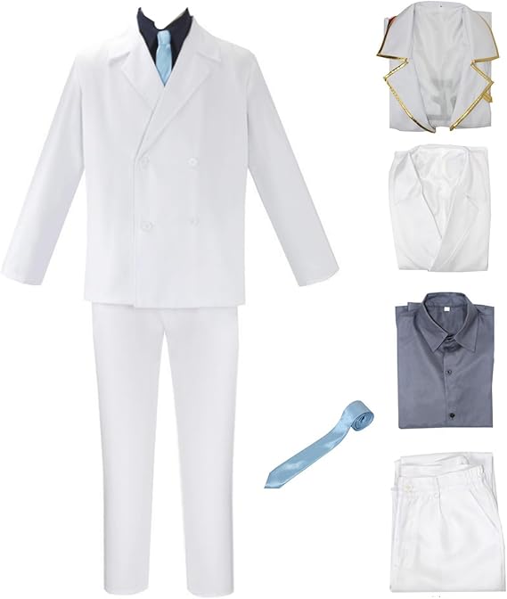Men Cosplay Costume Anime Uniform Navy hero Cloak Suit Halloween Outfits