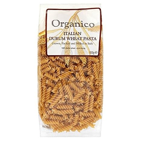 Organico Organic Wholewheat Fusilli - 500g (1.1lbs)