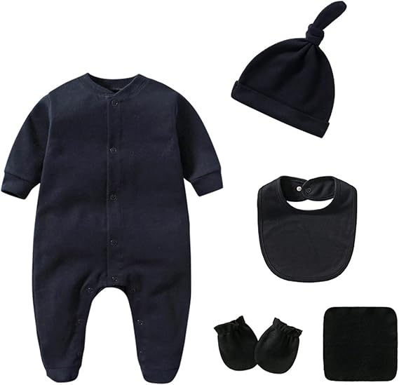 Baby Unisex Baby Cotton Layette Set Gift for Baby Boys Girls Accessories Set Newborn Essentials 0-12 Months
