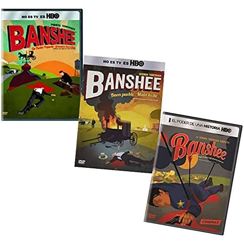 Banshee: The First Three Seasons Cinemax TV Show DVD Collection The Complete First, Second & Third Seasons (Season 1 / Season 2 / Season 3) [Region 1, Spanish Artwork]