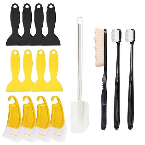 3D Printer Scraper Tool Set, 16PCS Silicone & Plastic Scrapers with Cleaning Brushes, Print Removal & Cleaning Kit for 3D Printing