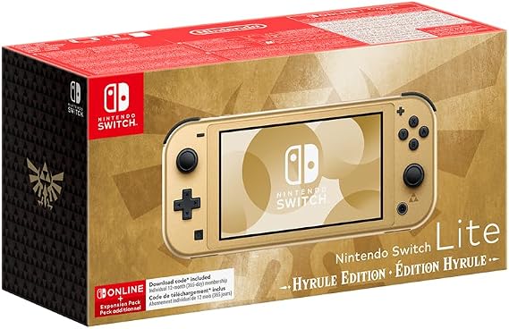 Nintendo Switch Lite: Hyrule Edition + 12 Months NSO