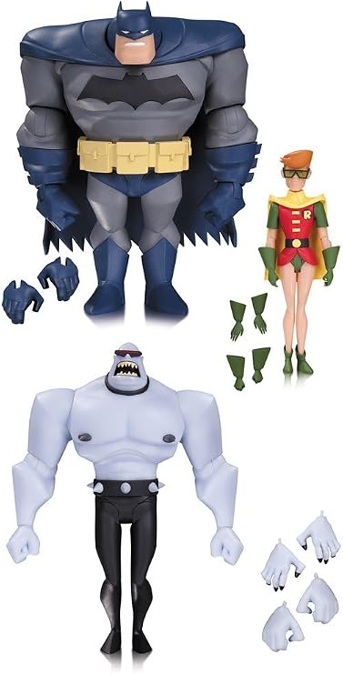 DC Collectibles Batman: The Animated Series: Batman, Robin & Mutant Leader Action Figure (3 Pack)