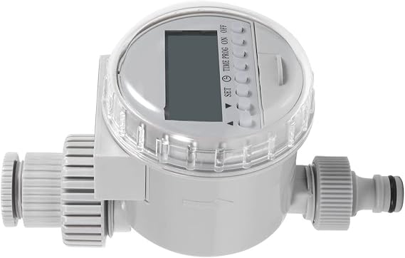 Solar Powered Automatic Watering Timer,Fit 1/2" Intelligent Irrigation Controller with LCD Digital Screen for Home Garden Greenhouse Plant Grass