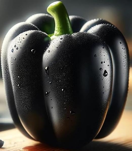 Seeds Vegetable Black Sweet Bell Pepper - 30 seeds
