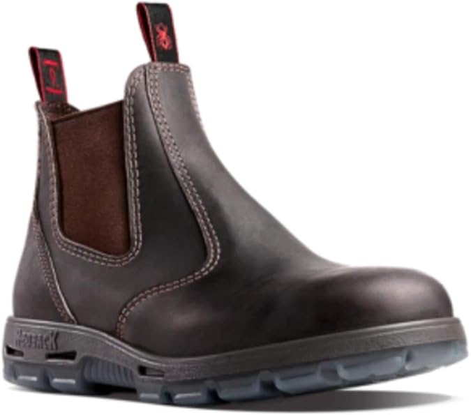 Red Back Boots UBOK Dark Brown Soft Toe Size 9.5 US/ 8.5 AU (on pull tags)