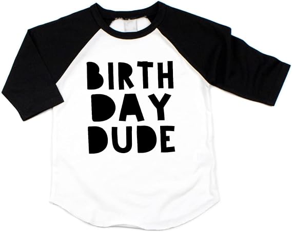 Bump and Beyond Designs Boy Birthday Shirt Kids Birthday Dude Shirt for Boys