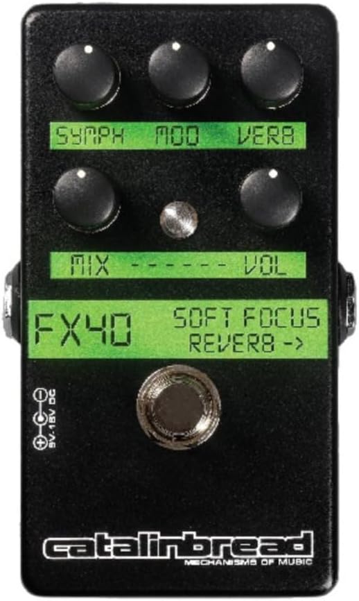 Catalinbread Soft Focus Shoegaze Reverb Pedal with Chorus and Modulation Effects, Octave Up, Mix, and Level Control - Perfect for Ambient and Dream Pop Sounds