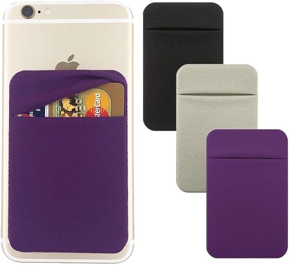 Fulgamo Phone Wallet Stick on,Card Holder for Phone Case,Phone Card Holder