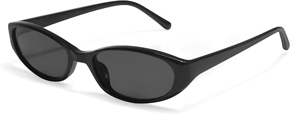 GUVIVI Retro Oval Sunglasses for Women 90s Small Chic Lightweight Sunnies