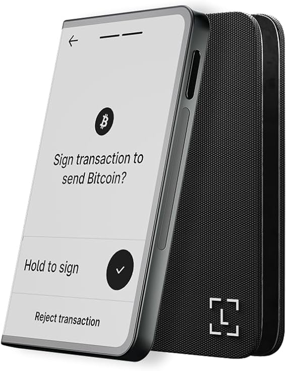 Ledger STAX - Premium Crypto Wallet - Securely Build Your Portfolio | 3.7" high resolution, wireless touchscreen signer, intuitive navigation, with case & backup