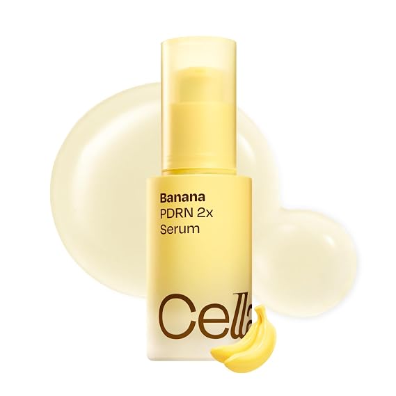 Celladix Banana PDRN 2X Serum 20,000 ppm High-Purity Vegan PDRN with Tranexamic Acid, Niacinamide & Alpha Arbutin Firming, Smoothing & Radiant Glass Skin Glow Korean Skincare, 1.01 Fl Oz