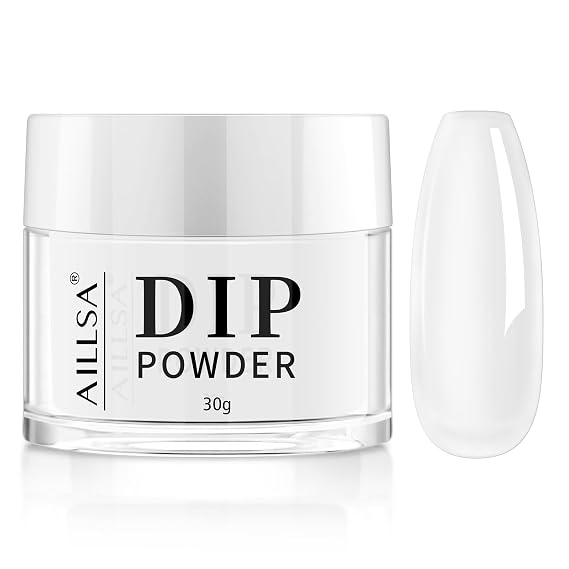 AILLSA Clear Dip Powder - Transparent Crystal French Nail Colors