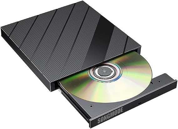 External DVD/CD Drive, External CD DVD +/-RW Drive USB 3.0 & USB-C DVD Burner Player Reader Writer Optical cd Burner for Laptop Mac MacBook Pro/Air, Windows 11/10/8/7, Linux PC