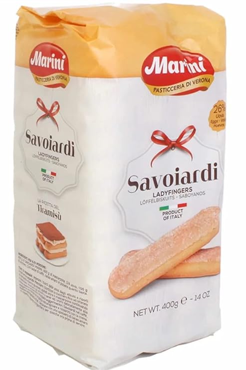 Marini Savoiardi Italian Ladyfingers Cookies 400 Grams - Biscottificio di Verona Italiani - Product of Italy
