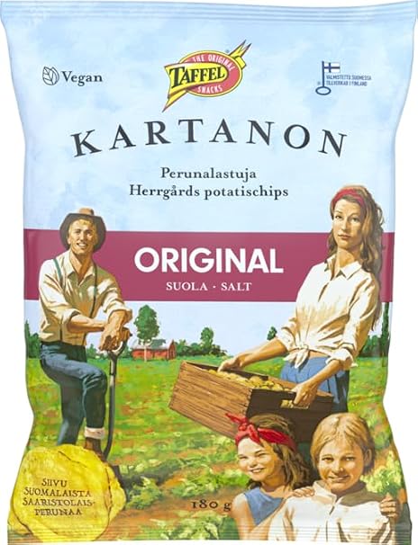 Taffel Kartanon original Snacks 4 Packs of 180g SOPOSOPO pack (SOPOSOPO)