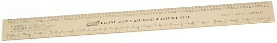 Excel Deluxe Model Railroad Reference ruler