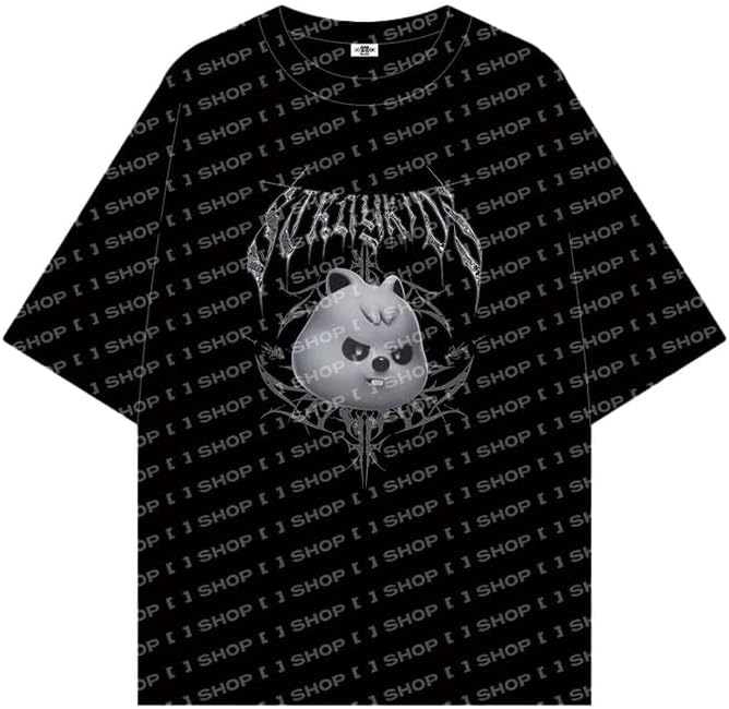HAN Quokka ver. Evil SKZOO T-Shirt - World Tour Dominate Official MD Black