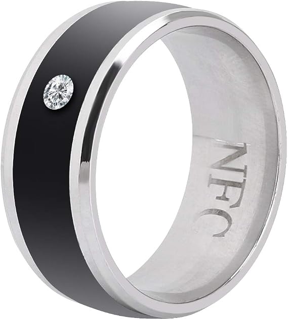 Smart Ring, NFC Multi-Function Smart Rings Magic Wearable Device Universal for Mobile Phone, Connecte to The Mobile Phone Function and Sharing of Data(7in)