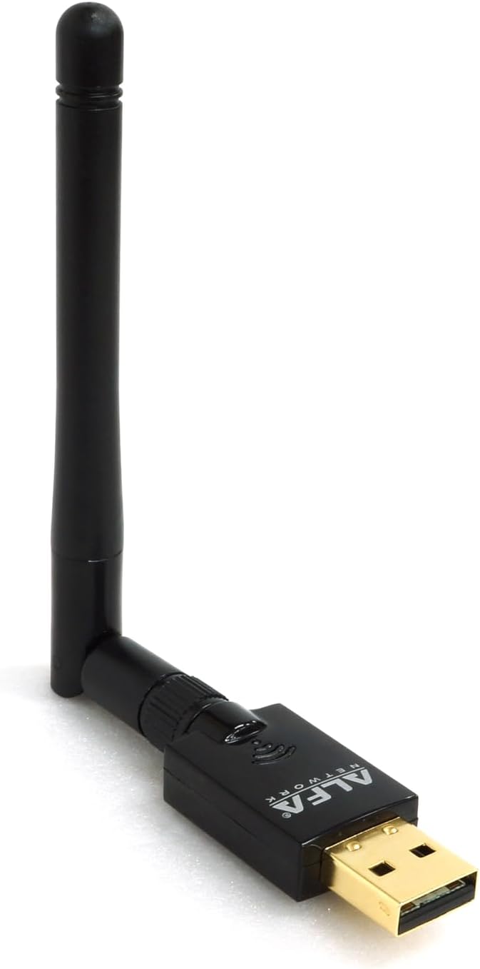 ALFA Network AWUS036ACS Wide-Coverage Dual-Band AC600 USB Wireless Wi-Fi Adapter wHigh-Sensitivity External Antenna - Windows, MacOS & Kali Linux supported