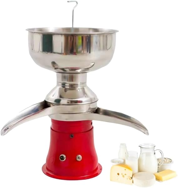 Automatic Milk Separator Stainless Steel Electric Equipment Skimmer Home Cream Separator, 50L/H Milk Centrifugal Separator, Professional Buttershake Separator, Sheep/Goat 50L