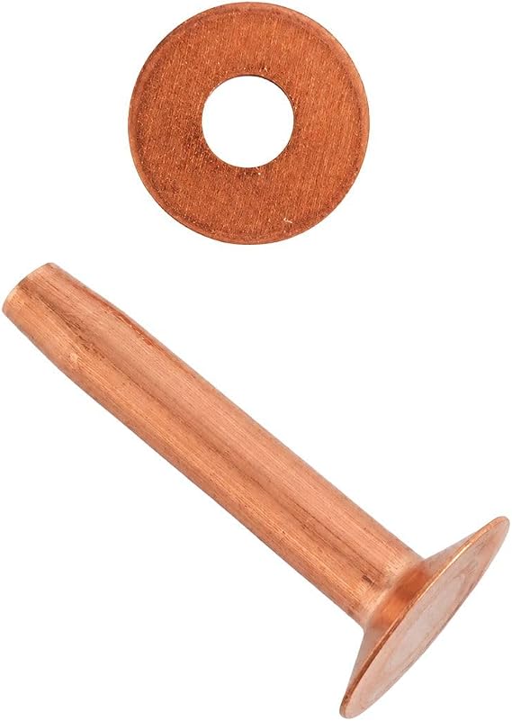 Tandy Leather Rivets and Burrs Size #9 50 Pack (Copper, 3/4")
