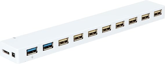 USB Hub, Bus Powered, USB 3.0, 10 Ports