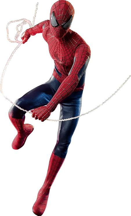 Movie Masterpiece Amazing Spider-Man 2 Amazing Spider-Man 1/6 Scale Figure, Red, Approximately 12" Tall MMS658