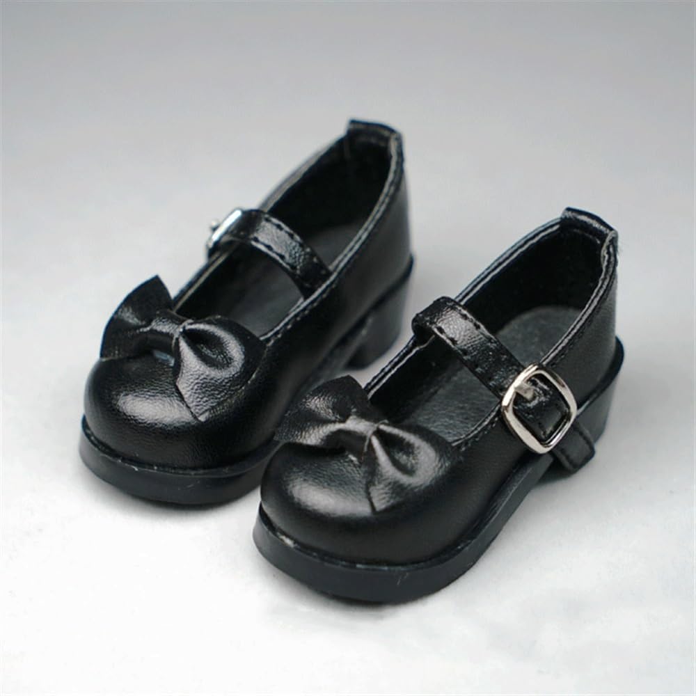 13 14 16 Scale BJD Doll Model Figure Doll Student Leather Shoes 6 Colors for Movable Doll Action Figure，Joints Dolls Miniatures AccessoriesBlack,13