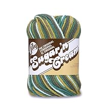Lily Sugar 'N Cream The Original Ombre Yarn, 2oz, Gauge 4 Medium, 100% Cotton, Mod - Machine Wash & Dry