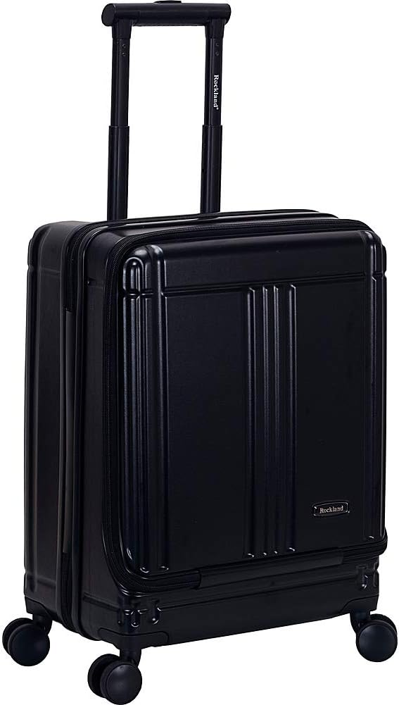 Rockland Tokyo Hardside 19" Laptop Polycarbonate Carry-on Spinner Luggage, Black