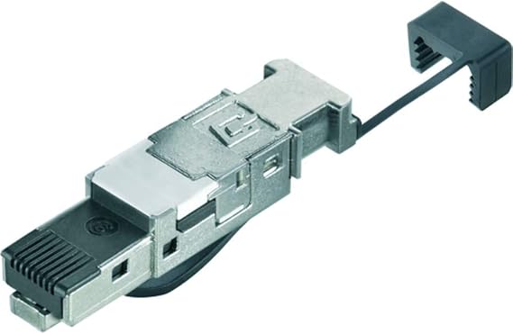 Weidmuller 1963600000 IE-PS-RJ45-FH-BK Toolless RJ45 Connector, 8 & 4 Cores, Profinet, 1 Piece