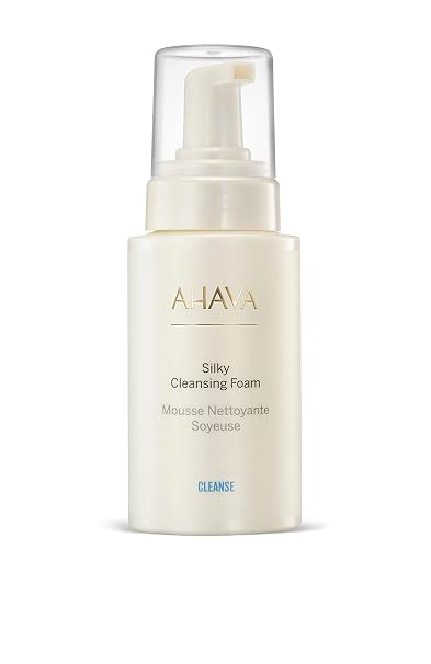AHAVA Cleanse Silky Cleansing Foam - Airy foam for gentle facial cleansing, effectively removes light makeup & dirt, tightens pores & rebalances pH, with Calendula, Babassu Oil & Osmoter, 6.8 Fl.Oz