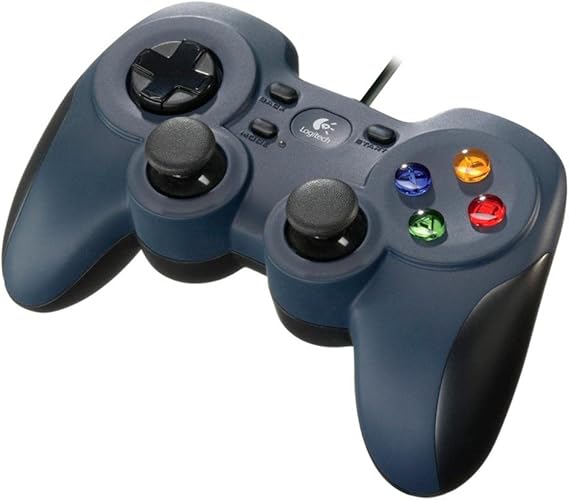 Logitech G F310 Wired Gamepad Controller Console Like Layout 4 Switch D-Pad PC - Blue/Black