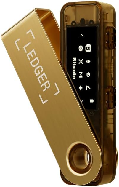 Ledger Nano S Plus Altın Kripto Donanım Cüzdanı - Soğuk Cüzdan