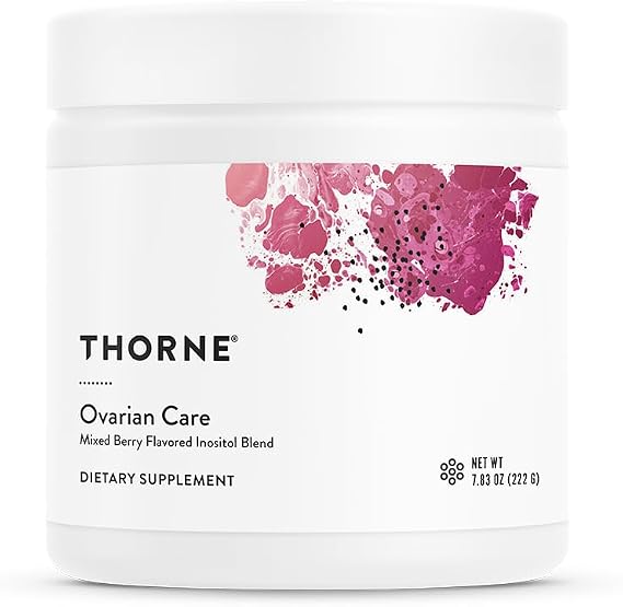 THORNE Ovarian Care, 40:1 Inositol, CoQ10 Phytosome & 5-MTHF, 60 Servings