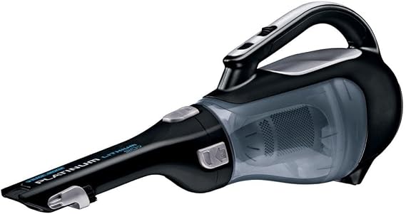 BLACK+DECKER dustbuster 20V Hand Vacuum Cordless Rechargeable, Car Vacuum Portable, Powerful Suction AdvancedClean Hand Vac with Extendible Crevice Tool, Flip-Up Brush and Charging Base (BDH2000L)