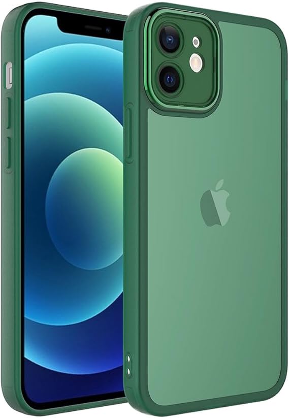Spia Apple iPhone 11 ile uyumlu Kılıf Koyu Yeşil Primula Kamera Korumalı Kapak Koruyucu Tasarım (Apple iPhone 11, Koyu Yeşil)