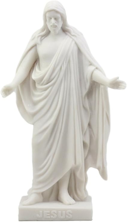 Ebros Gift Thorvaldsen Christus Consolator Statue 8" H Copenhagen Museum Reproduction of Jesus Christ with Open Arms Figurine