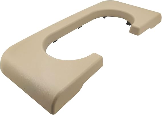 Center Console Cup Holder Armrest Replacement Pad Compatible with Ford F250 F350 F450 F550 1999-2010 Brown(Hard Plastic NOT Padded)