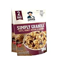 Simply Oats, Honey, Raisins & Almonds Granola, 34.5 oz Bags, 2 Count (1 Pack)